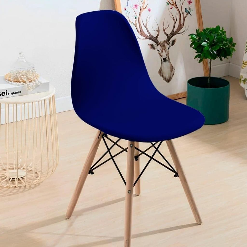 KIT 4 Capas Para Cadeira Eiffel, Nordic, Eames, Charles, Removível, Ajustável em Tecido Malha