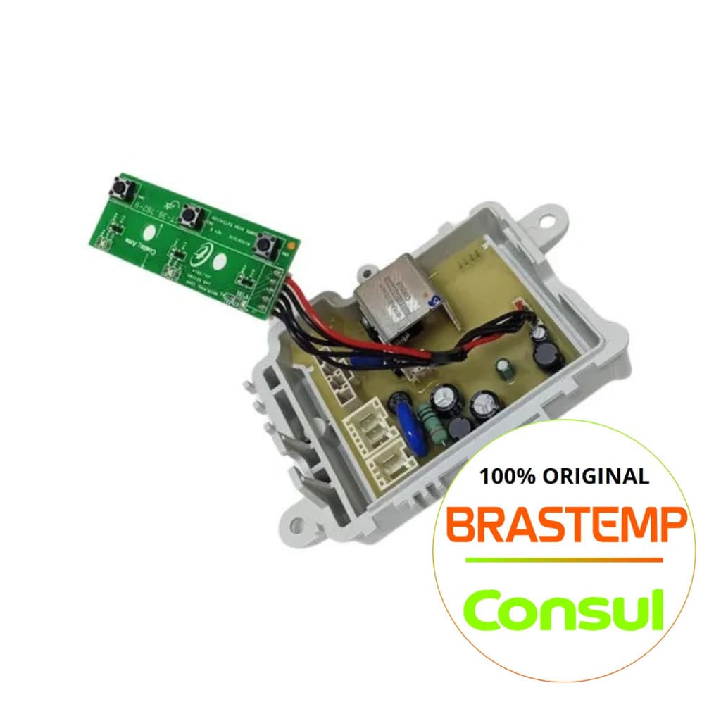 PLACA POTENCIA PARA MAQUINA DE LAVAR  BRASTEMP/CONSUL ORIGINAL - CWH12ABANA  (DEMAIS MODELOS NA DESCRIÇÃO) 110V