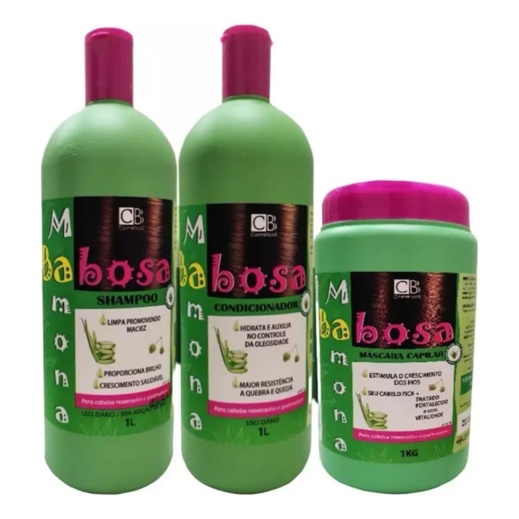 Kit Capilar Hidratação De Mamona E Babosa Cbb Cosméticos