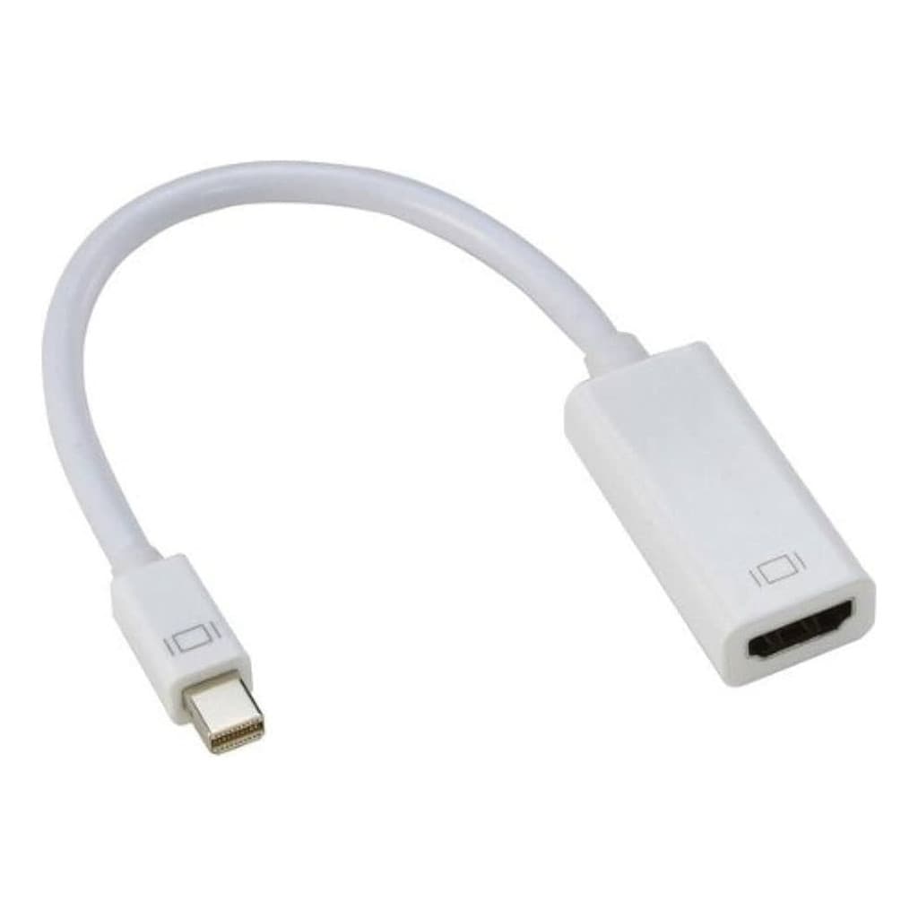 Cabo Adaptador Mini DisplayPort para HDMI Macho x Fêmea audio Vídeo compatível com Thunderbolt  Macbook iMac TV