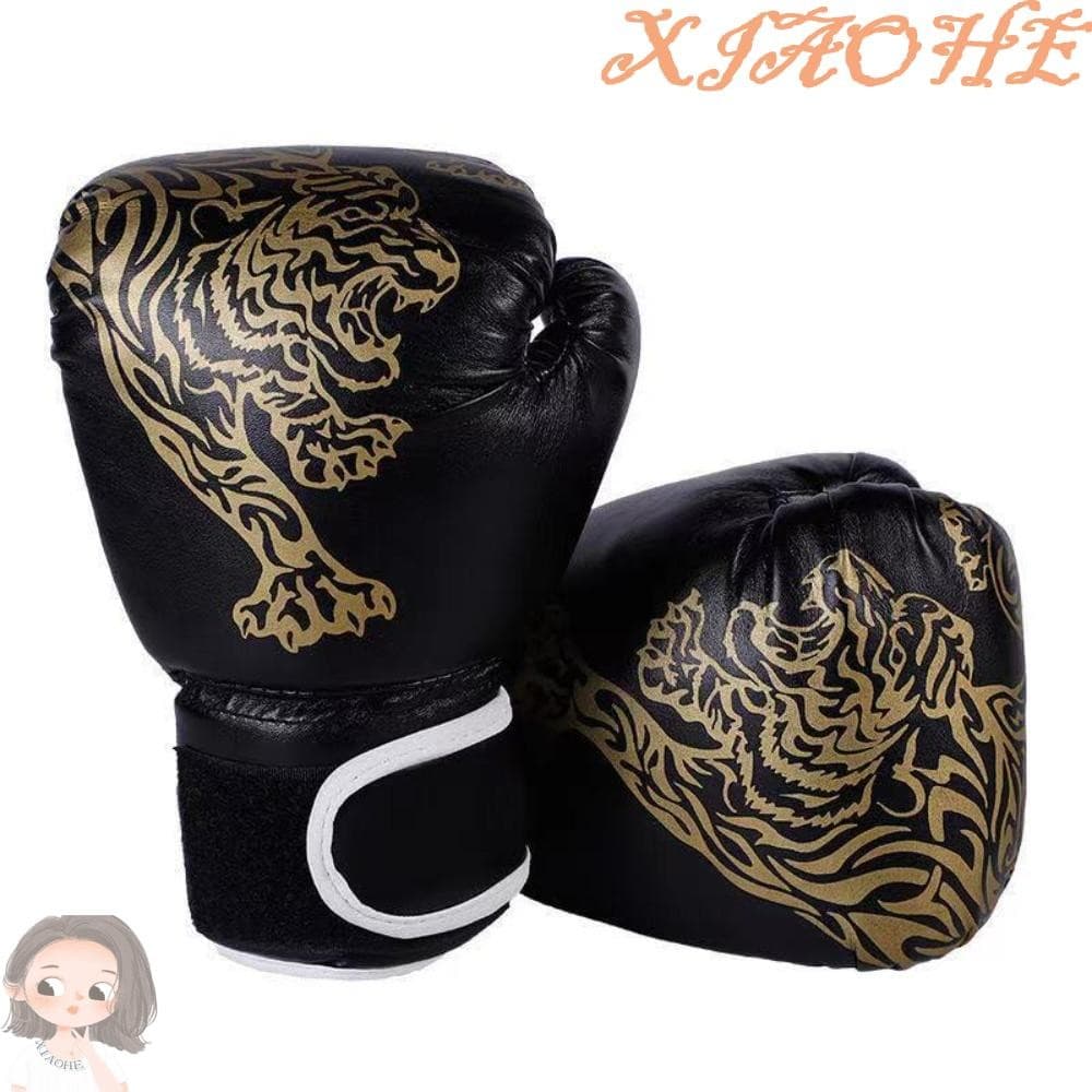 Luvas De Kickboxing XIAOHE , Sparring Respiráveis De Couro PU Boxe Unissex Muay Thai Vermelho/Azul