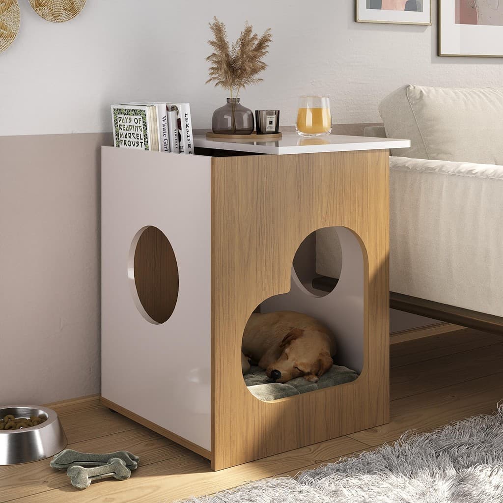 Mesa Lateral Pet Branco Artely