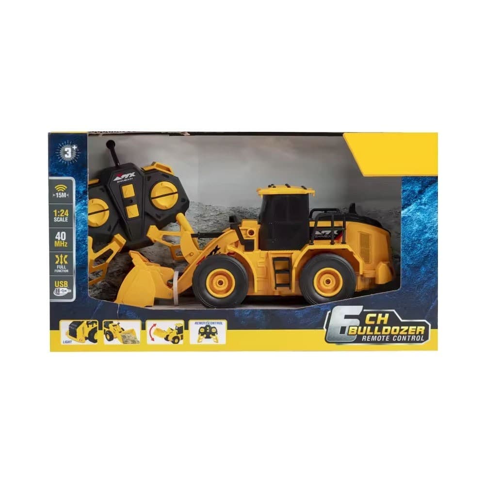 Carrinho Controle Remoto Escavadeira de Construção Multikids