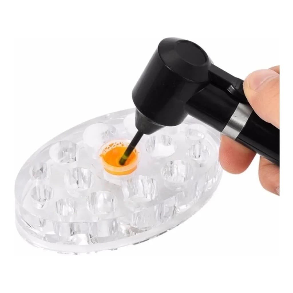 Mixer Mini Misturador De Pigmentos E Henna Microblading Tatuagem Com 5 Paletas