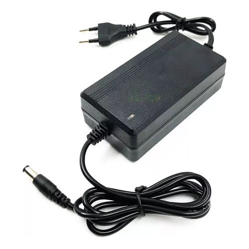 Fonte 12v 5a Bivolt Preta 5 Amperes Plug P4 Fita Led CFTV Câmeras