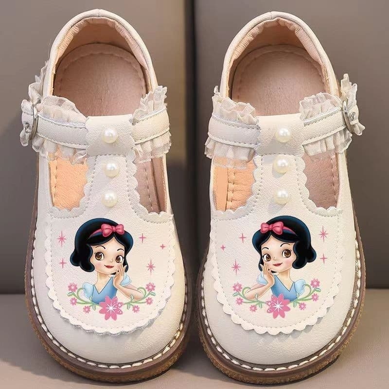 2024 Primavera Outono Novo Estilo Meninas Sapatos De Princesa Com Sola Macia Antiderrapante Ervilhas Bebê Lolita Tendênc
