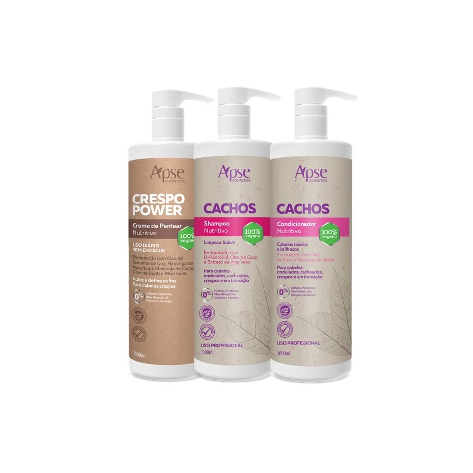 Kit Creme de Pentear, Shampoo E Condicionador - Apse