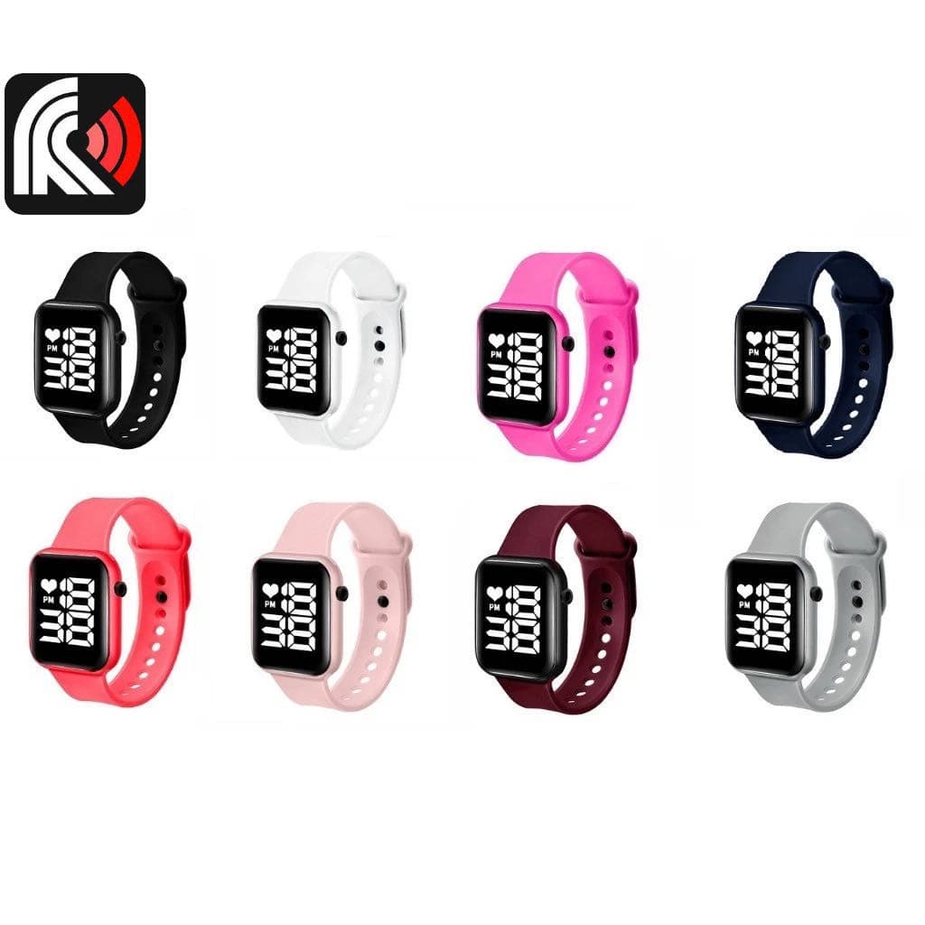 Kit Com 5/10/15/20 Relógio Led Digital Quadrado Feminino Revenda Atacado Digital Aprova Agua Led