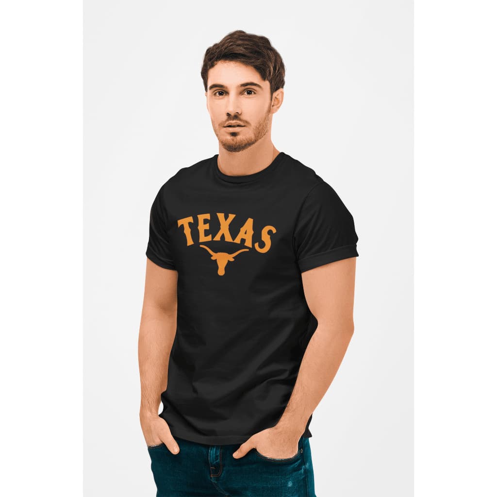 Camiseta Premium Texas Laranja Country Slim Malha Peruana Altíssima Qualidade
