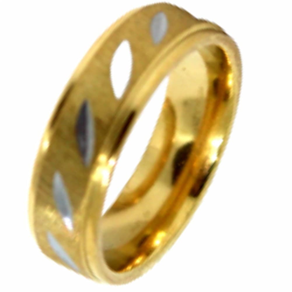Aliança Casamento Noivado Qualidade Banhado Ouro  AÇO INOX - NÃO DESCASCA