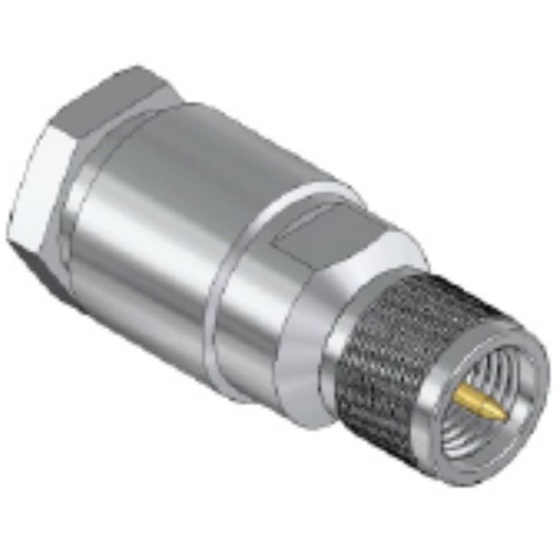 Conector Mini Uhf Macho Reto Prensa Cabo P Cabo Rg213 Usf306