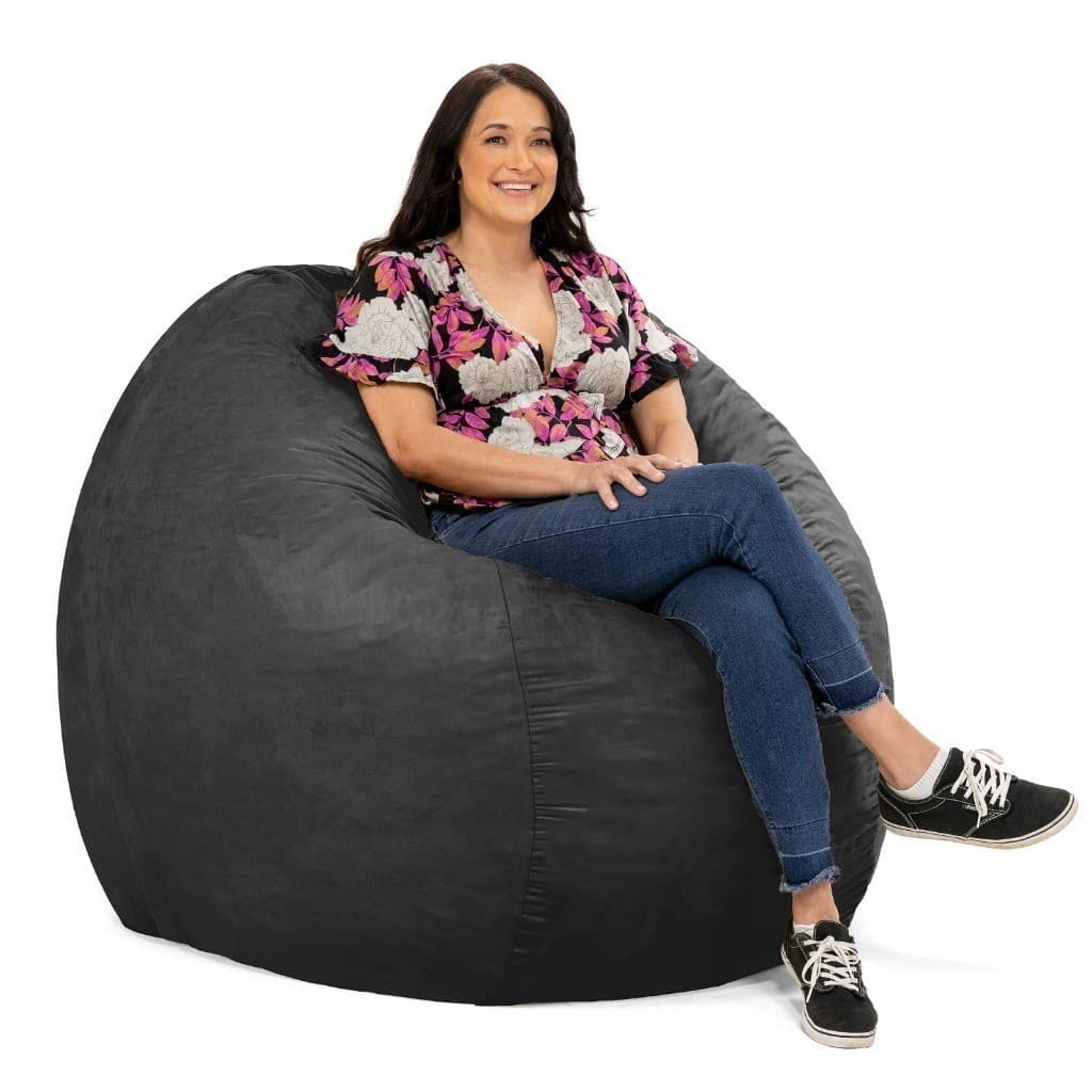 Puff Gigante 140x40 Suede Sem Enchimento Envio Imediato Novo