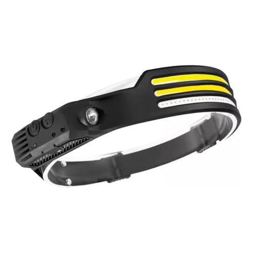 Lanterna Cabeça 3 Leds Com Sensor 8 Modos De Iluminação