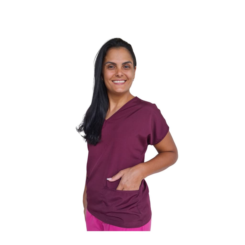 Scrubs Bata Blusa Uniforme Cuidadora Hospitalar Manga japonesa