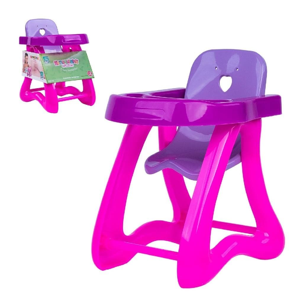 Brinquedo Cadeirinha Para Boneca Nenequinha Hora Da Papinha 23cm Infantil - Super Toys