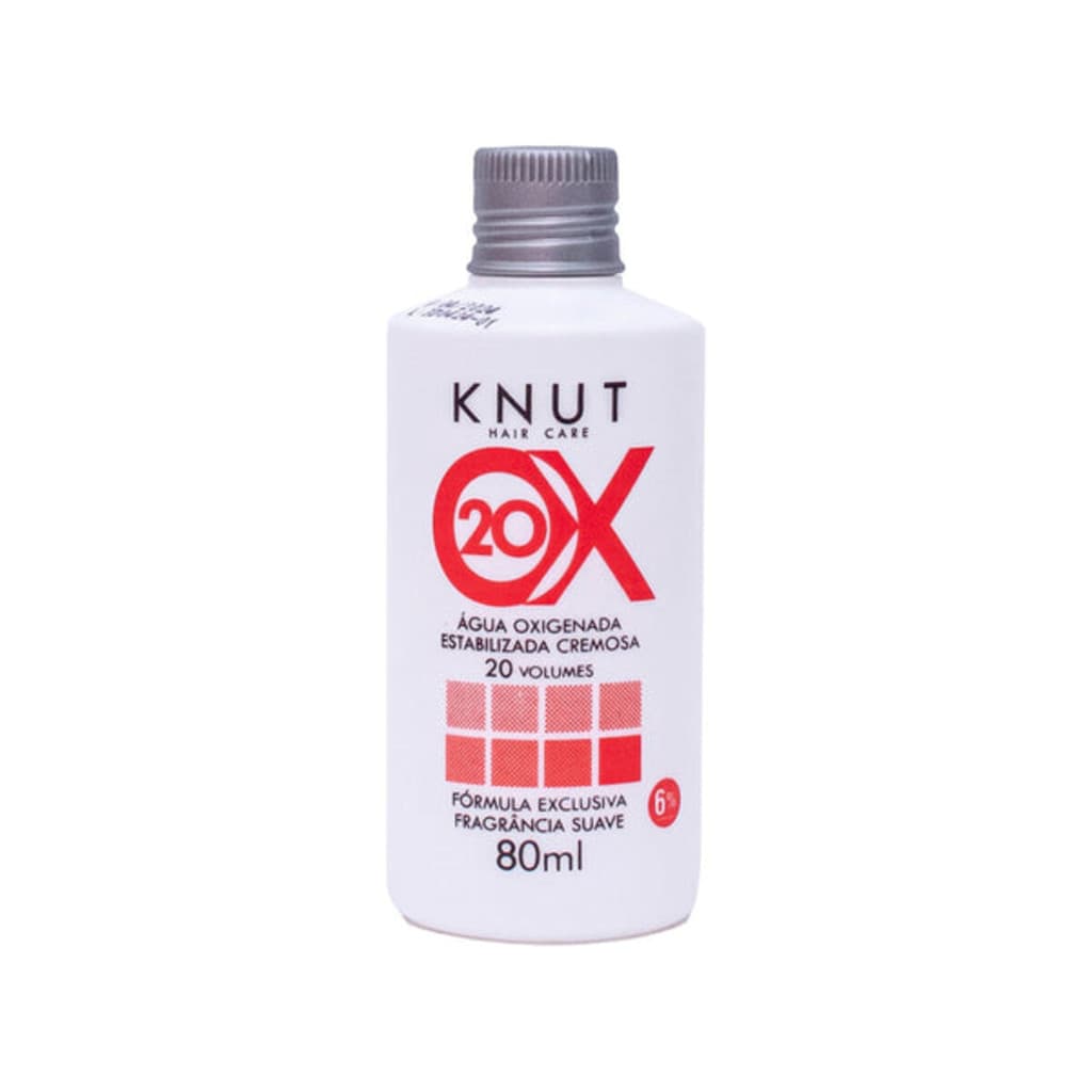 Água Oxigenada Estabilizada Cremosa 20 volumes (6%) Knut 80ml