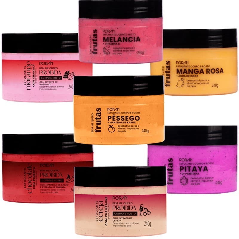 Esfoliante Corpo e Rosto 240g  Porán