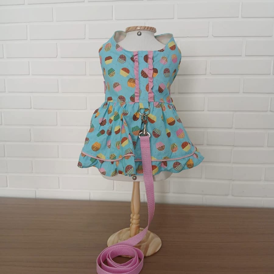 Vestido Cachorro Gato coelho Roupas Cachorro Vestido Guia Pet Tamanho PP