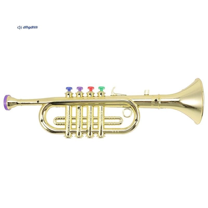 Instrumentos Musicais Infantis , Adereços Para Performance Em Palco Infantil , Trompete De Quatro Tons (Placa De Básica)