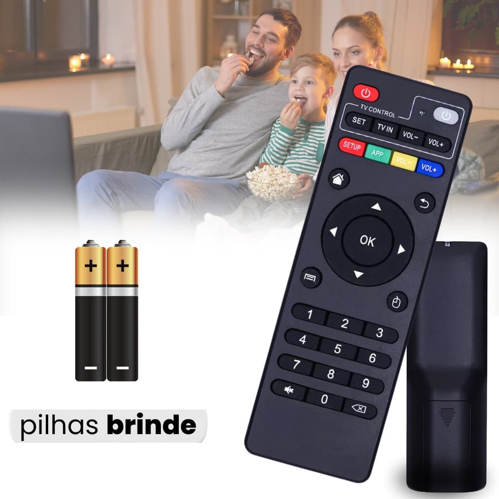 Controle Remoto Para Tv Botões Inteligentes Box Aparelho