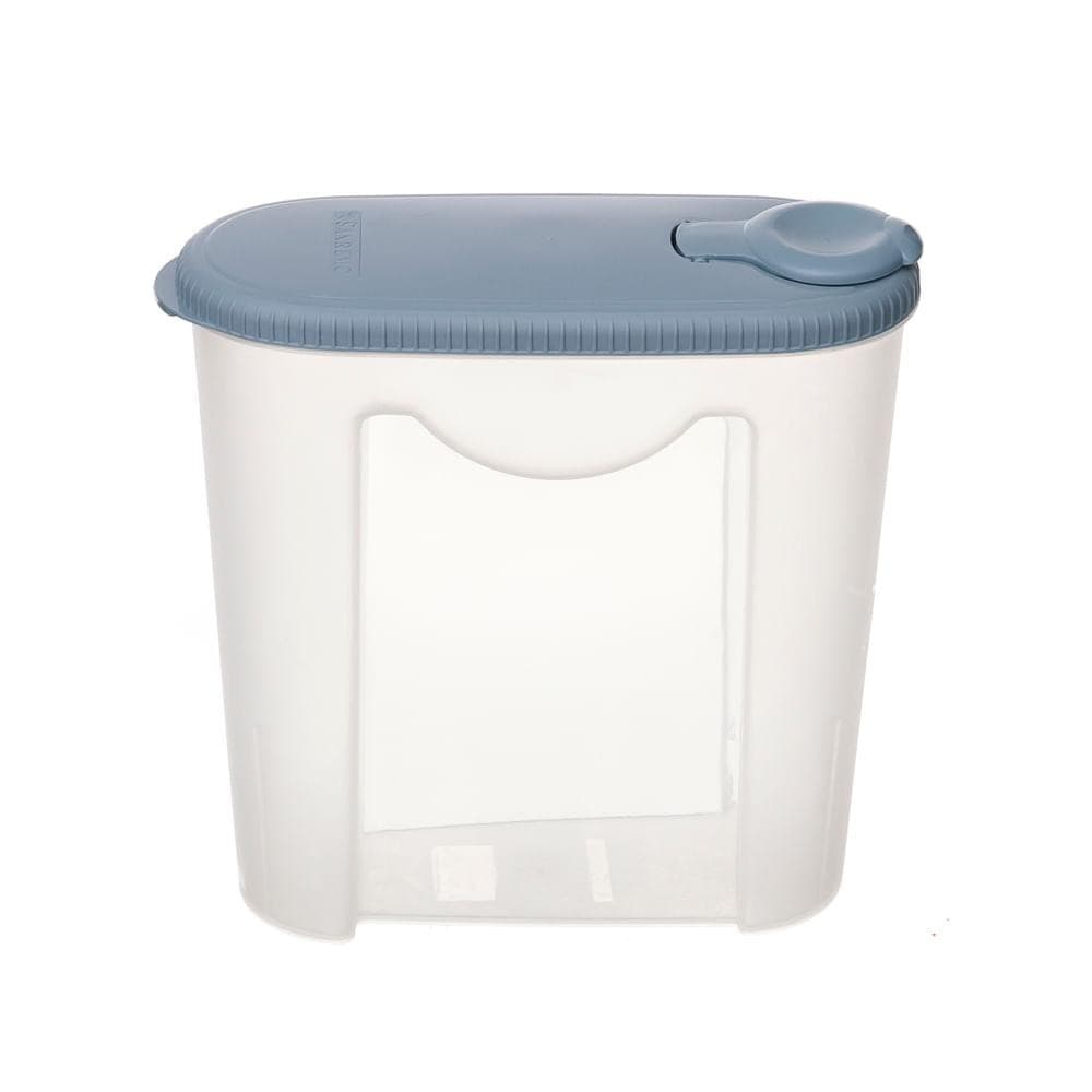 Porta Sabão com Dosador Plástico Azul/Transparente 1kg Hydrus Sanremo