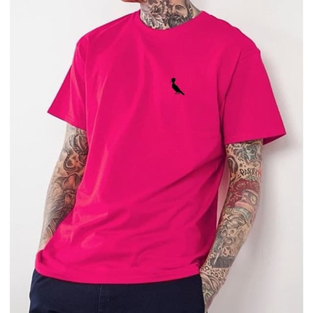 Camiseta Masculino 100% Algodão Manga Curta Para Adulto 2023