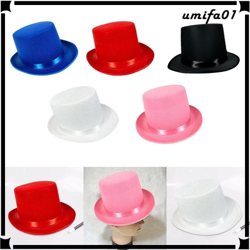 [Umifa] Cartola Com Faixa De Cetim Para Adultos , Festa Formal Carnaval , Cosplay , Feriado