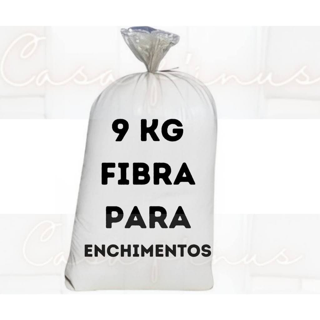 Fibra Siliconizada 9 kg Silicone Puro para todo tipo de enchimento Siliconada- Casa F'inus
