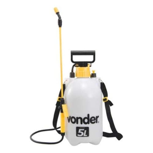 Pulverizador Borrifador 5 Litros Com Compressão Prévia Agrícola Lateral Manual Jato Regulável Vonder