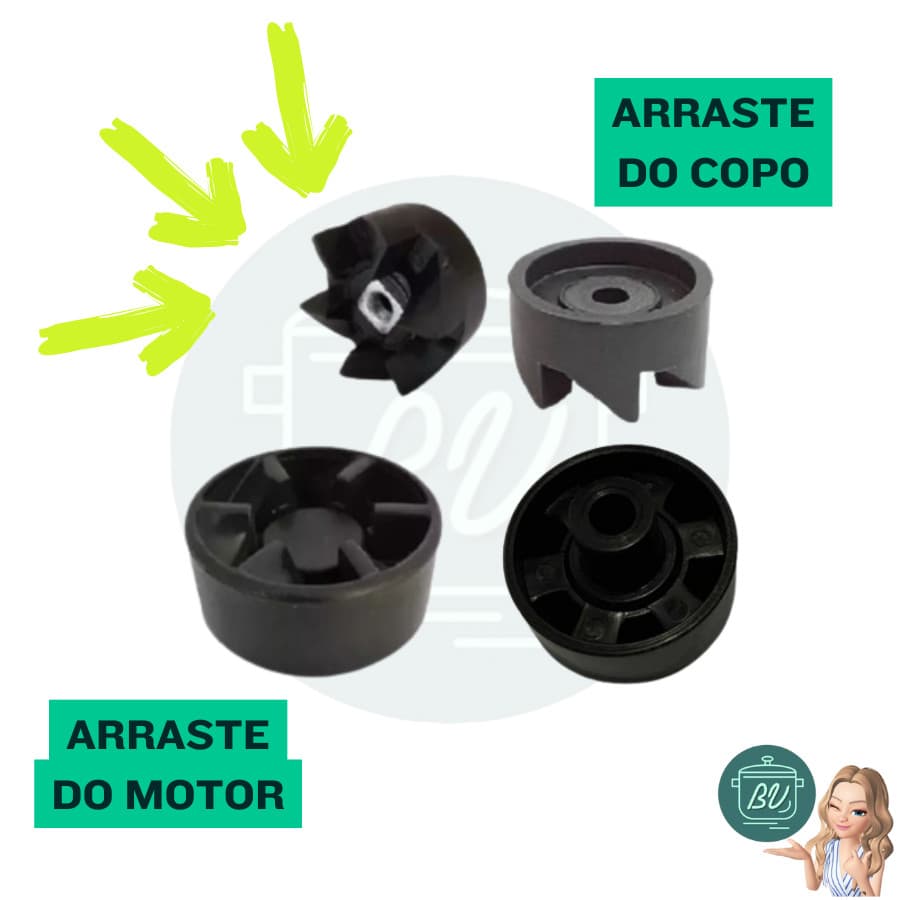 Arrastes do copo + motor Arno Clic Pro kit