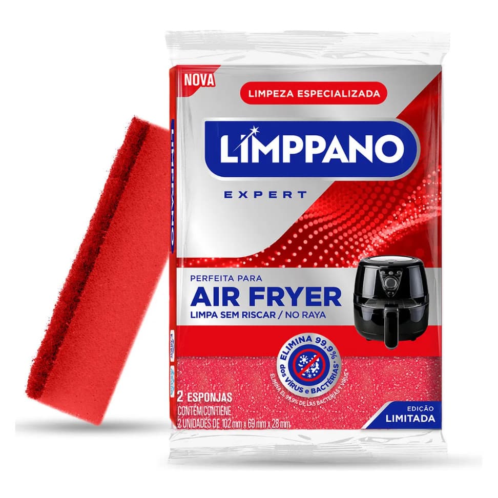 Kit 4 Esponja Magica Antiaderente Panela Air Fryer Atacado