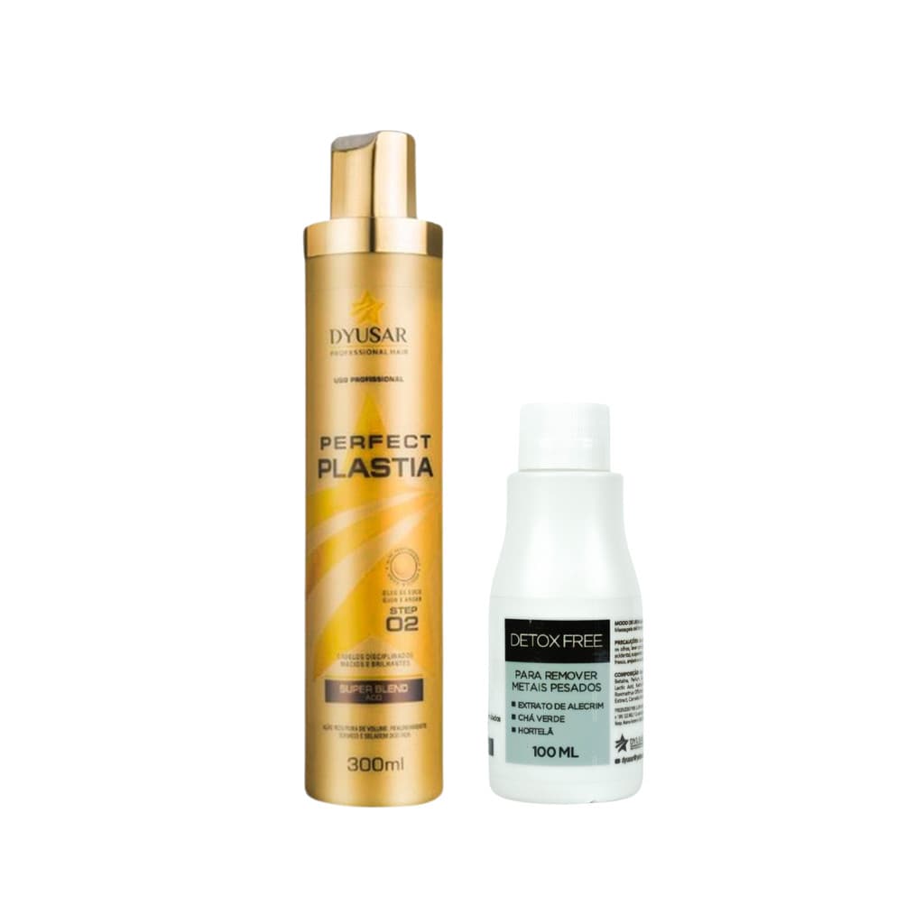 Escova Progressiva 300ml e Shampoo Desintoxicante Dyusar