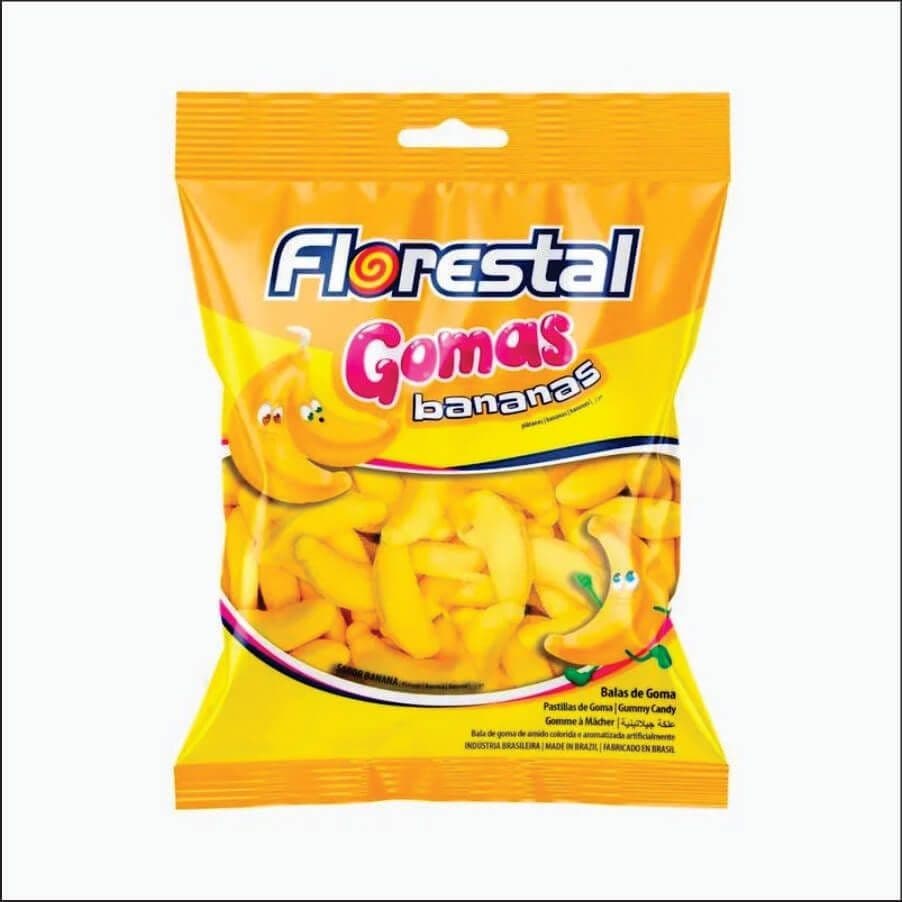 Bala de Goma Bananas 500 gr Florestal