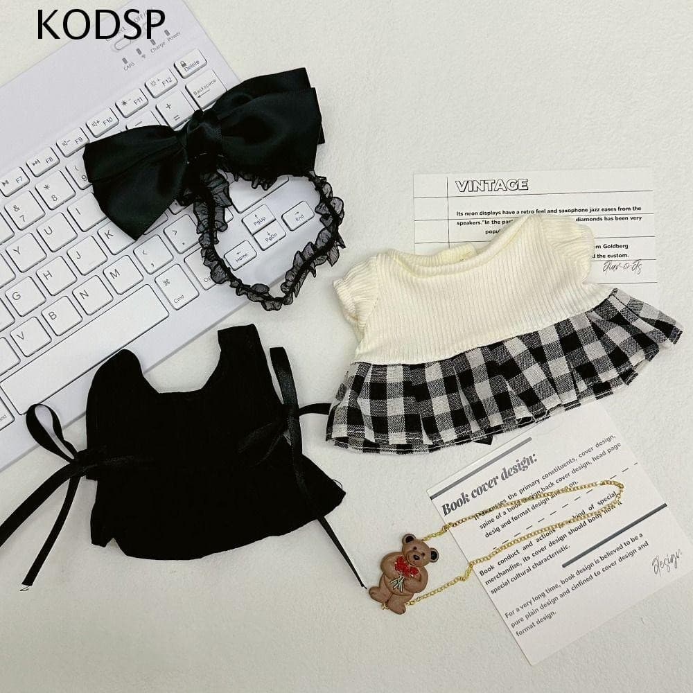 KODSP Roupas De Boneca De Algodão De 20 Cm , Acessórios De Brinquedo Vestido Lolita , Mini