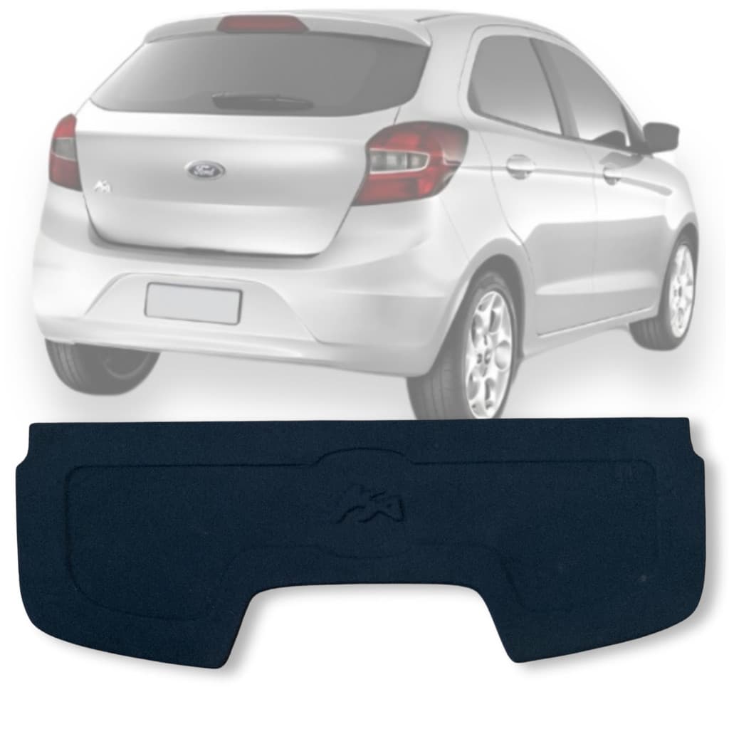 TAMPÃO BAGAGITO TAMPA TRASEIRA FORD KA G3 2014 2015 2016 2017 2018 2019 2020 2021 CARPETE GRAFITE