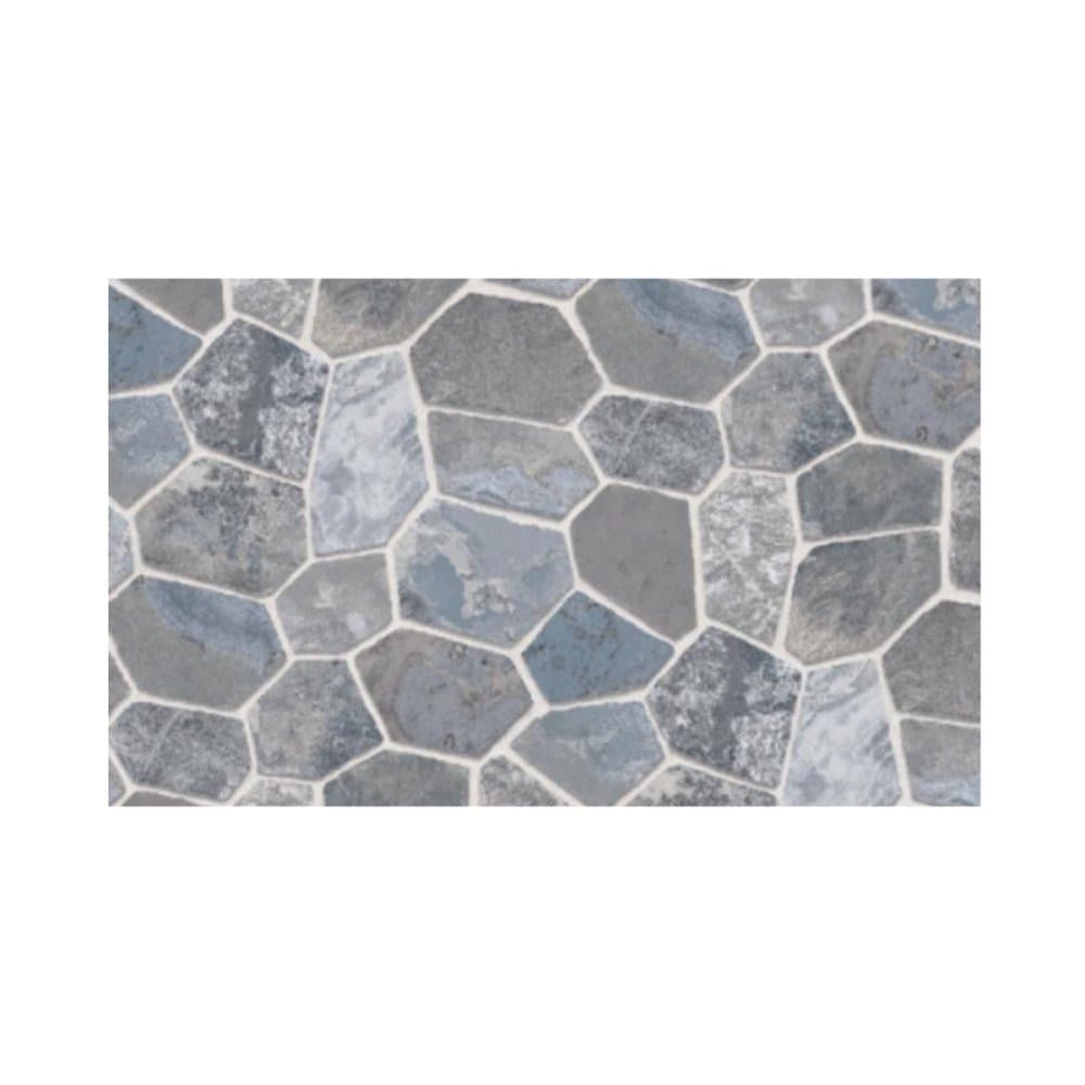 Papel de Parede Adesivo Pedras Cinzas - 5m x 45cm - PVC Autocolante - Fácil Aplicação