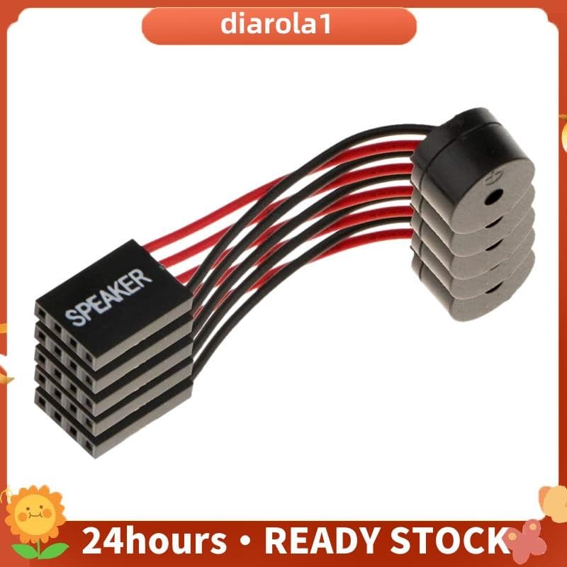 5 Pçs Placa-Mãe Alto-Falante Buzzer PC Computador Sinal Sonoro Interno Para Reparo Do