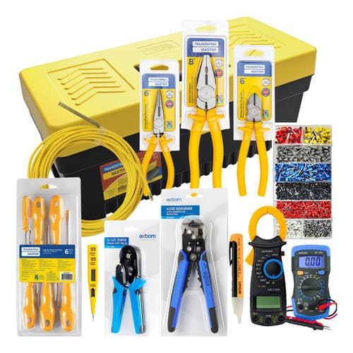 Kit Eletricista Profissional Instalador Predial 18 Peças Nfe