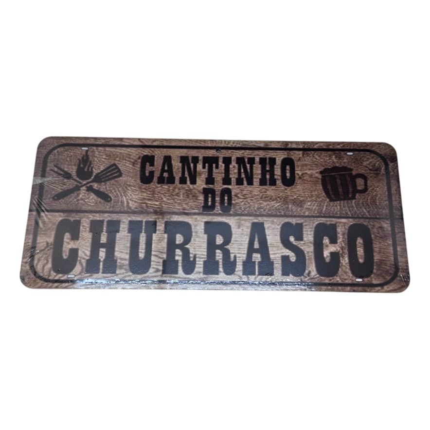 Placa Divertida Decorativa Para O Cantinho Do Churrasco Nova