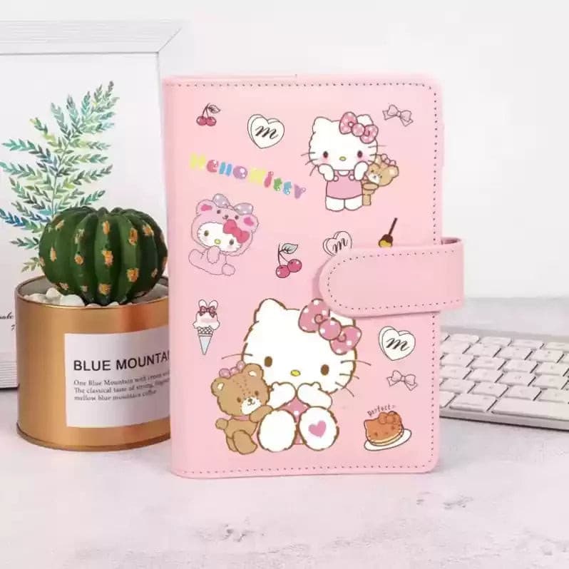 Sanrio a6 caderno de folhas soltas Hello kitty kuromi bloco de notas diário planejador agenda memorando material escola