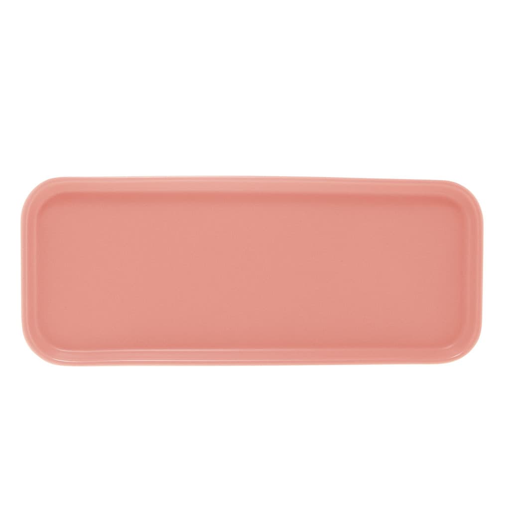 Cj.2 Travessas Porcelana Nordica Rosa Matt 31x13x3cm