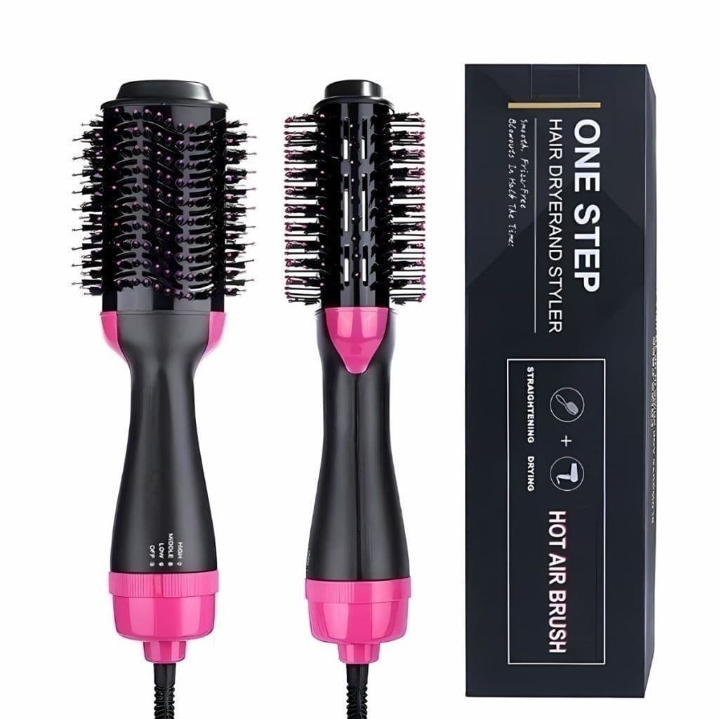 Escova 2 em 1 Alisadora e Secadora Com Cabo Giratorio Hair Styler 110v