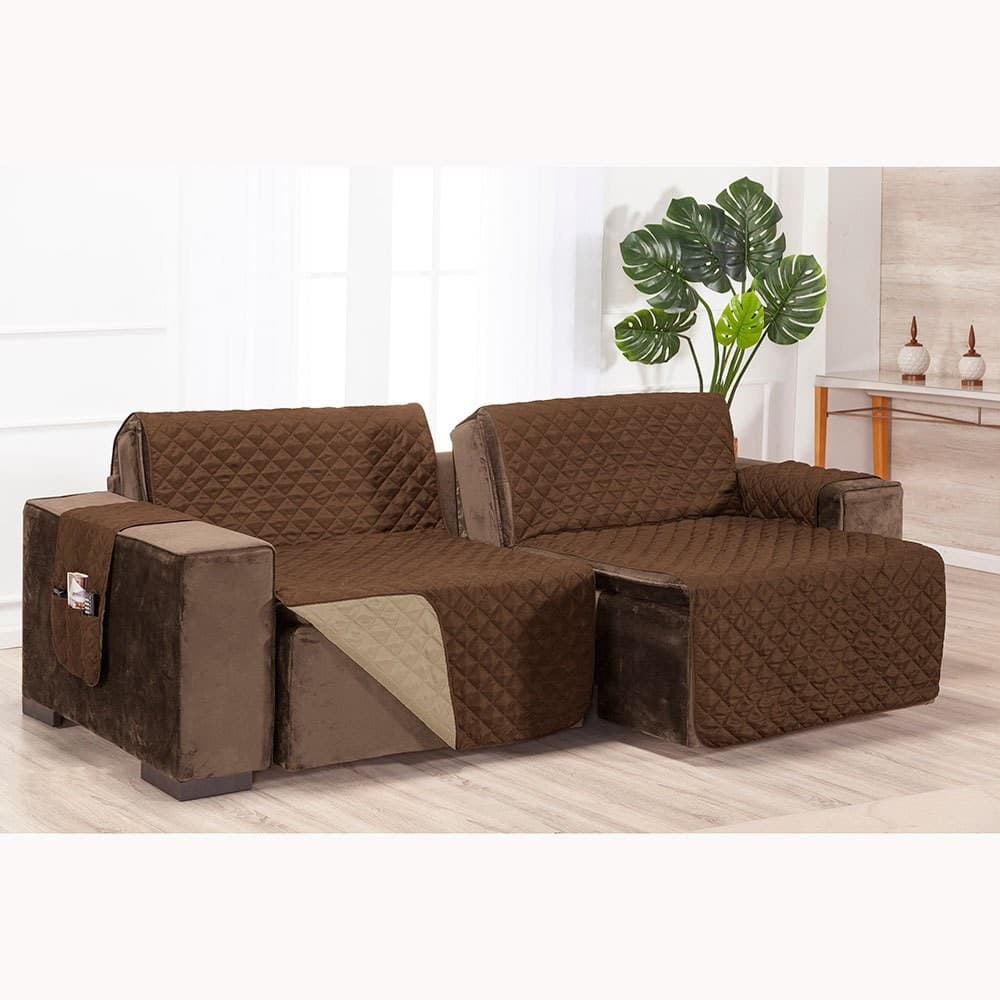 Protetor para Sofá Retrátil, 4 lugares, Dupla Face, com Porta Objetos (4,00 x 2,40 m)