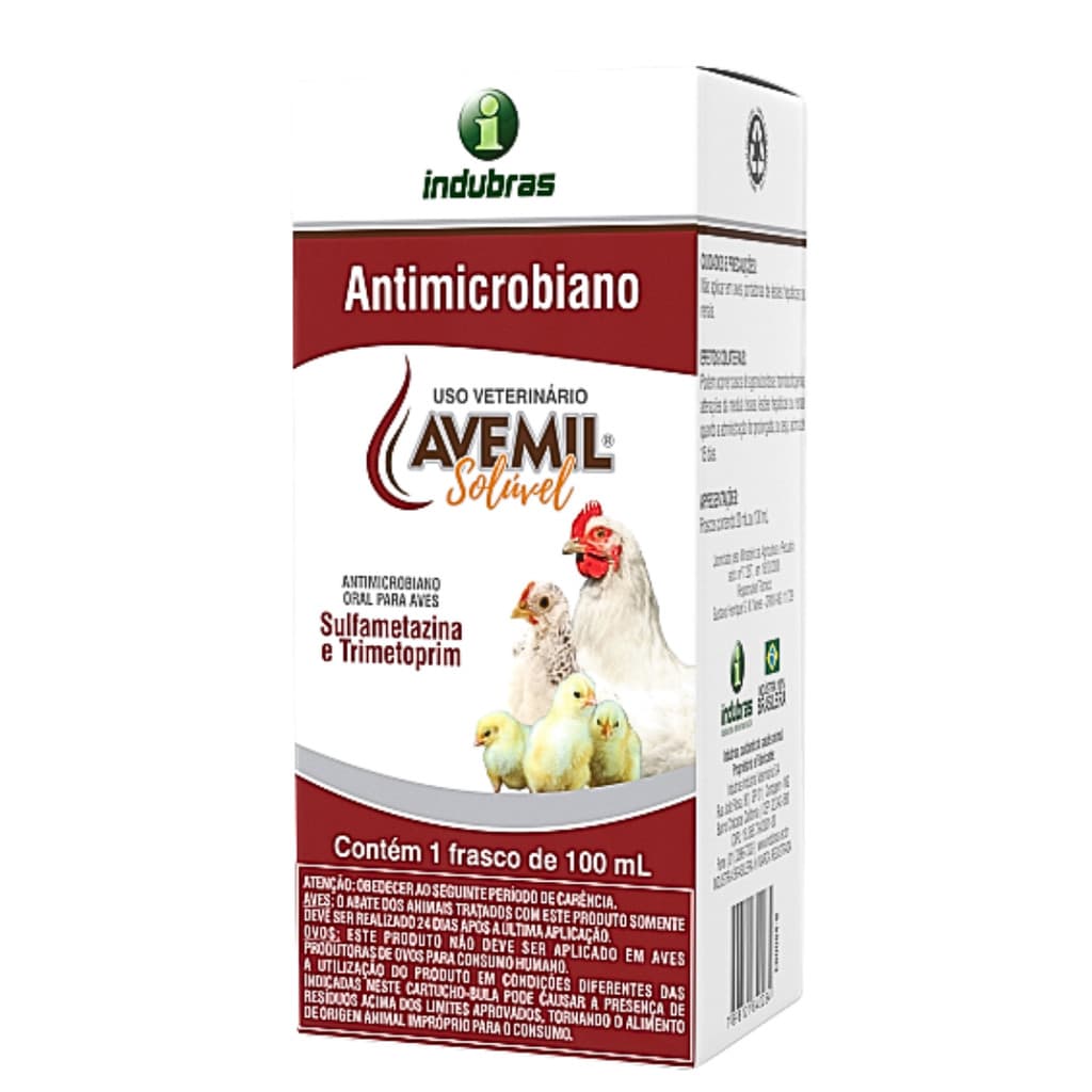 AVEMIL 100 ML - ANTIMICROBIANO PARA AVES - ANTIDIARRÉICO PARA AVES