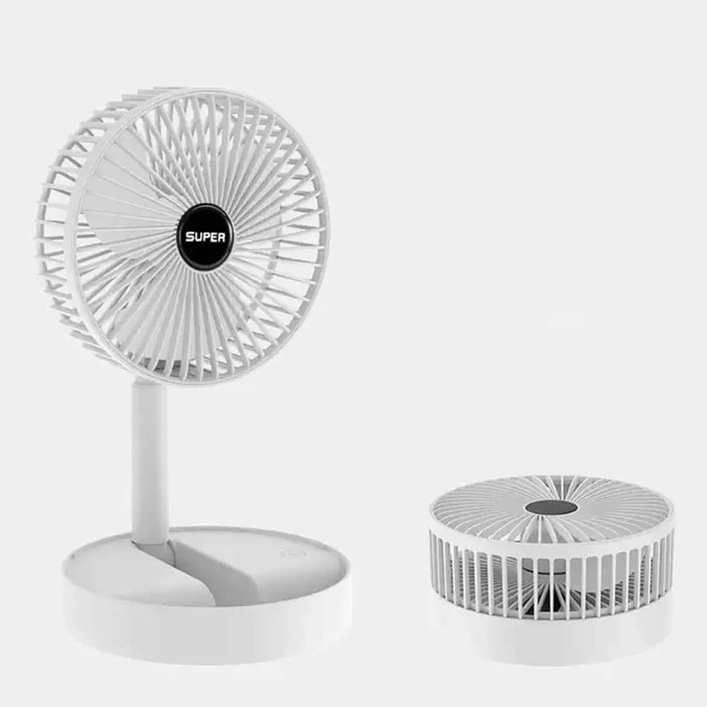 Mini Ventilador Telescópico Dobrável USB Cabo conectado