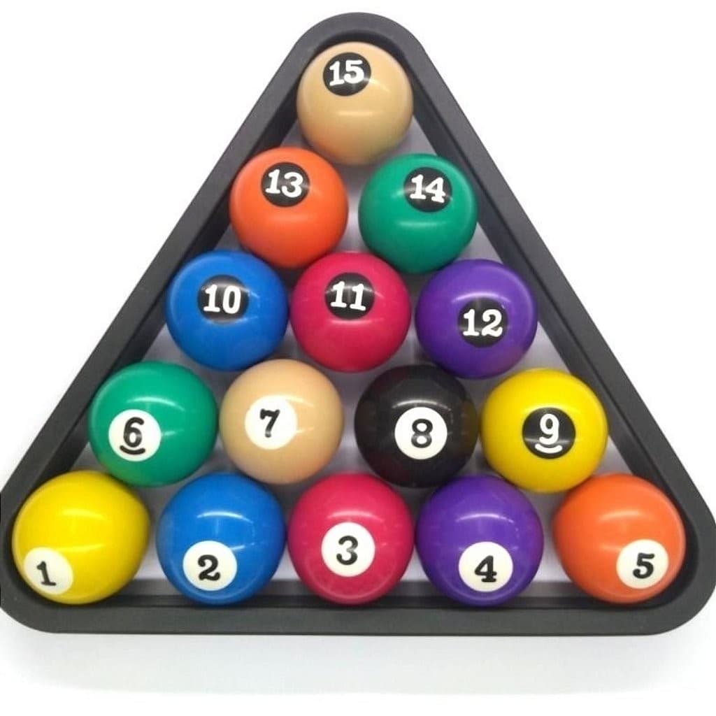 Bolas Unibool 54mm Profissional Sinuca/Bilhar Resina Poliéster Jogo Completo com 15 Unidades