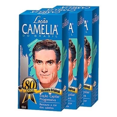 Kit C/ 3un Loção Camélia Masculina Progressiva 140ml