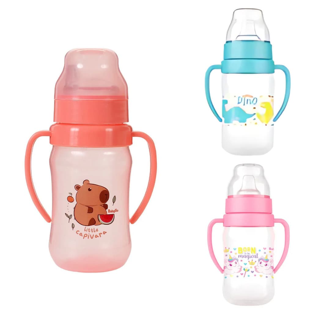 Copo de Treinamento Infantil Baby Go 400ml com Alça e Tampa