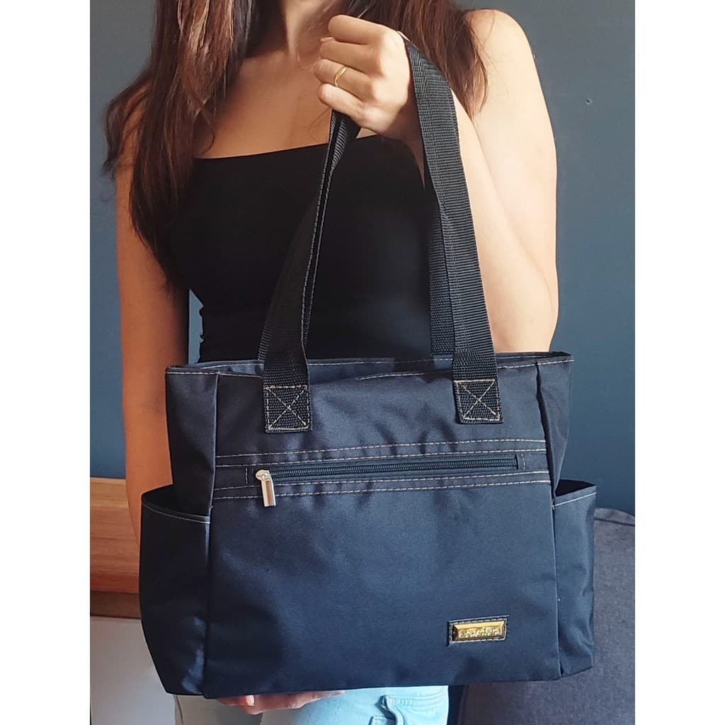 Bolsa Feminina Grande De Ombro De Lado para Faculdade Trabalho Passeio
