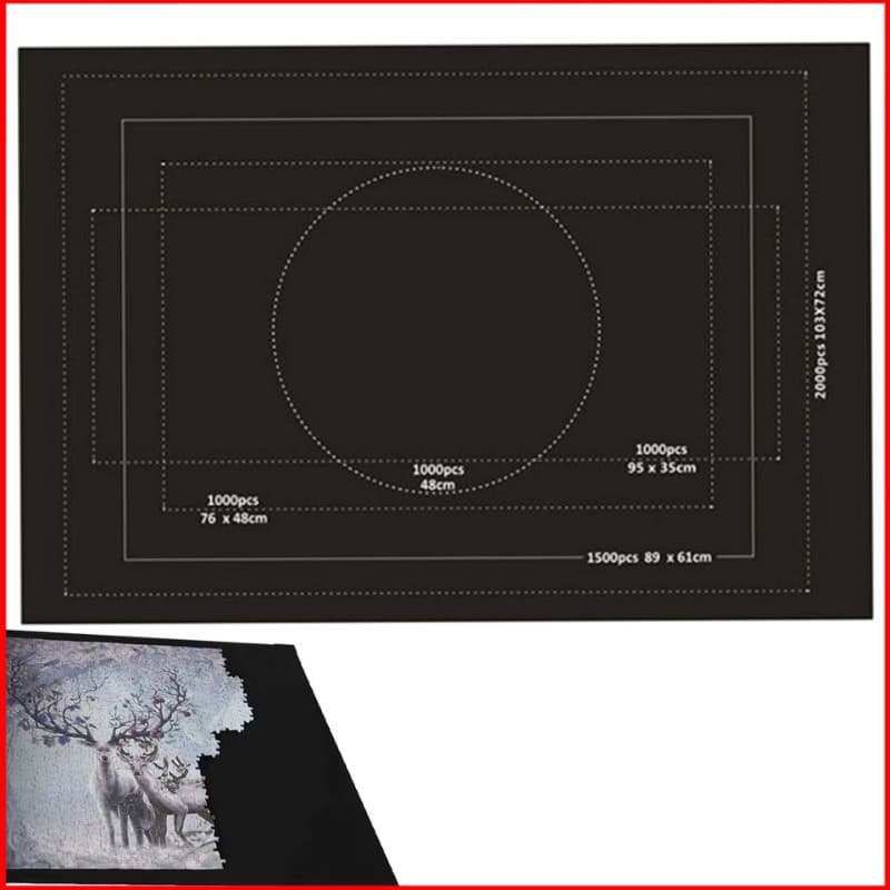 Tapete de Armazenamento para Quebra-cabeças em Feltro,Capaz de armazenar 2000 peças de quebra-cabeças 120*80*0.15cm